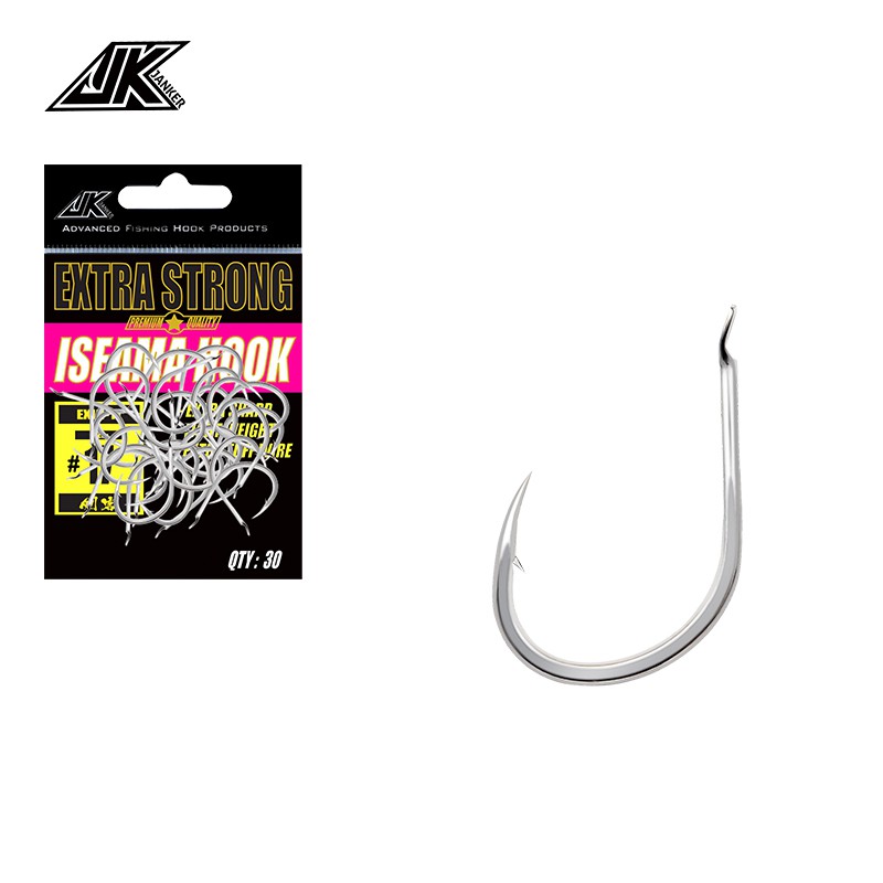 JK JS-47 Boat Fishing Super Antirust Triple Hook Gray Color 4X