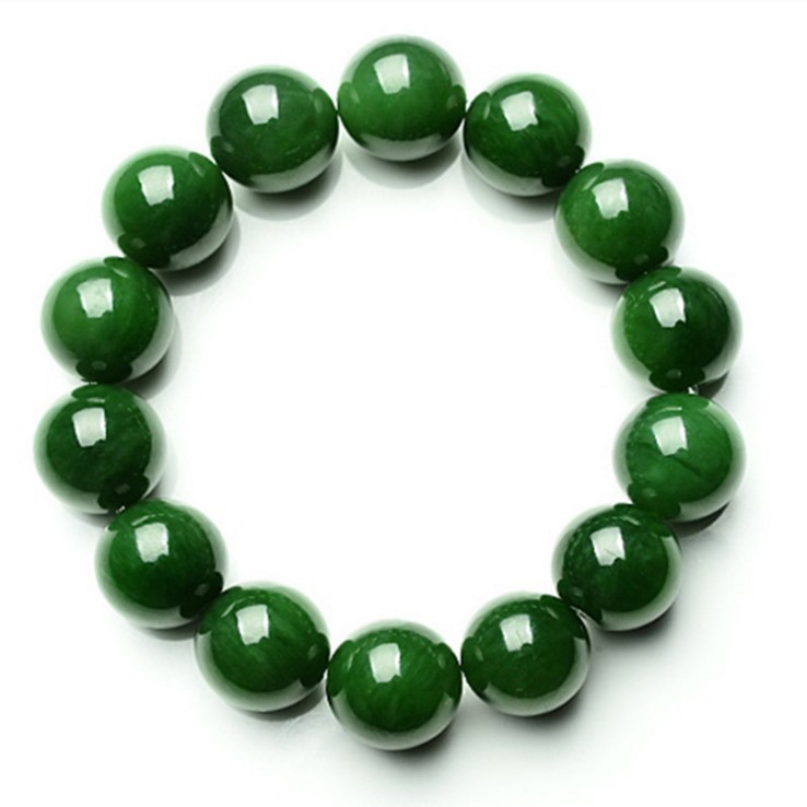 Emerald on sale bead bracelet