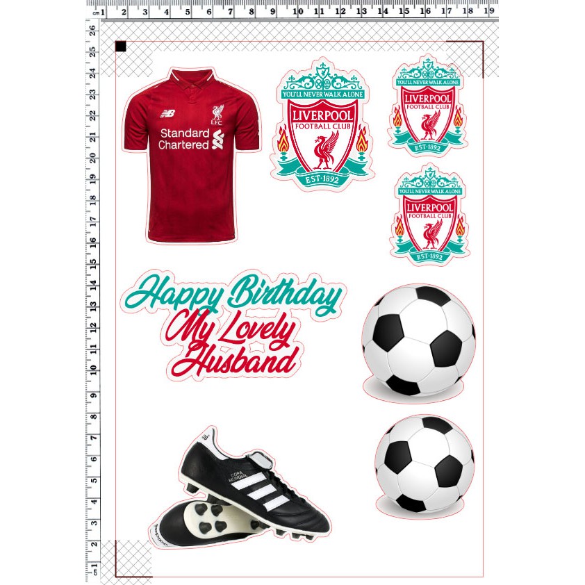 Liverpool FC Edible Cake And Cupcake Toppers, 51% OFF