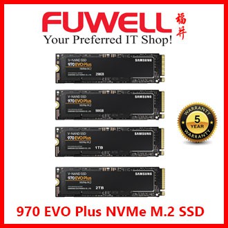 Samsung 970 EVO Plus - NVMe M.2 SSD - 500GB/2TB