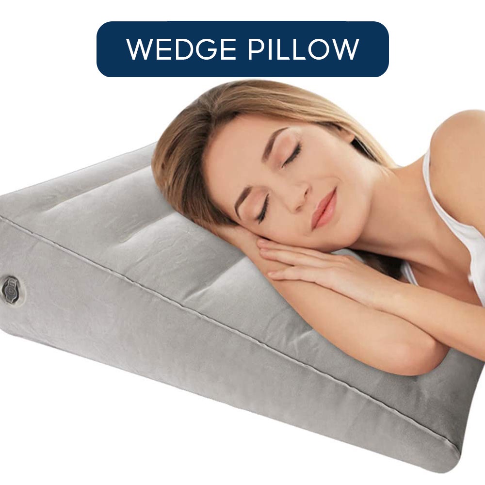 Travel bed wedge for acid clearance reflux