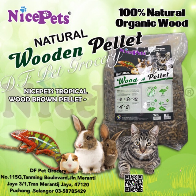 Wood pellets for rabbit hot sale bedding