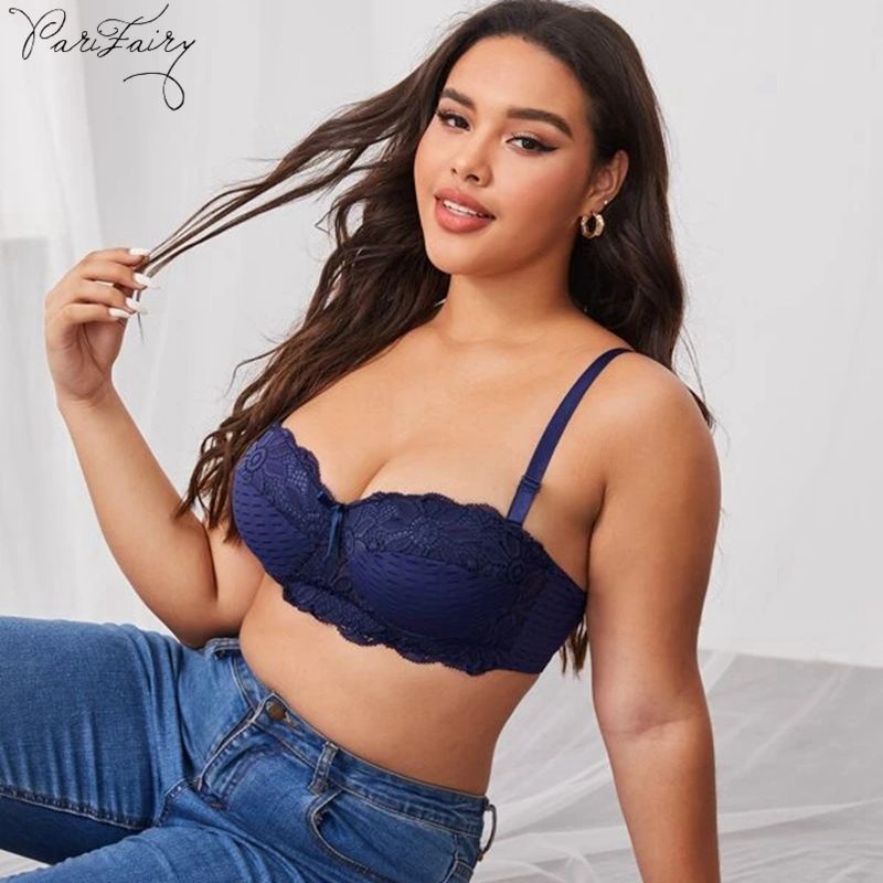 PARIFAIRY Plus Size Bra Push Up Underwear Half Cup Bra Thin Section Gather  38C 40C 42C 44C-89041