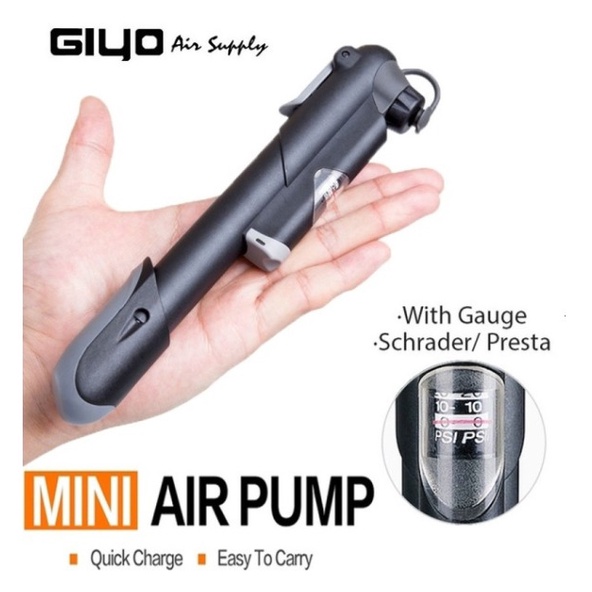 Mini air shop pump for cycle