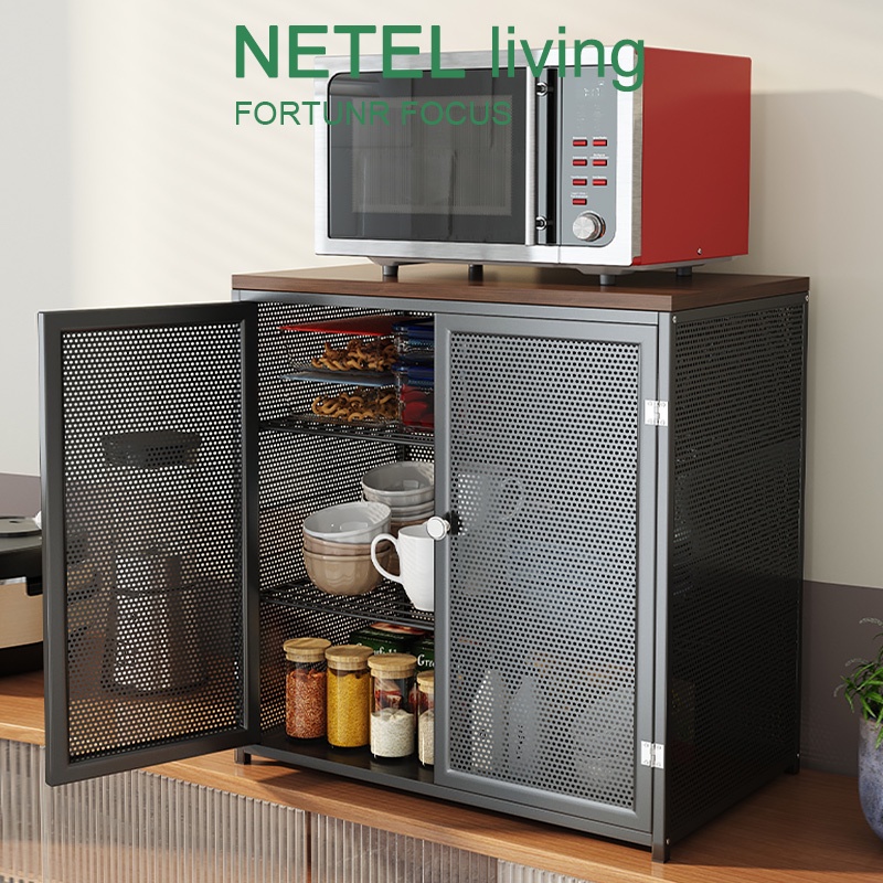 NETEL Kitchen Rack Trolley Kitchen Storage Racks Office Shelves