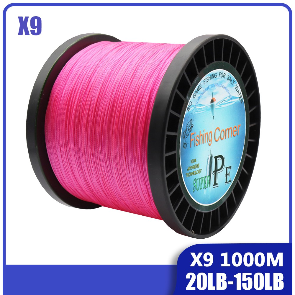 Jioudao Braided Fishing Line 9 Strands Multicolor Super Strong