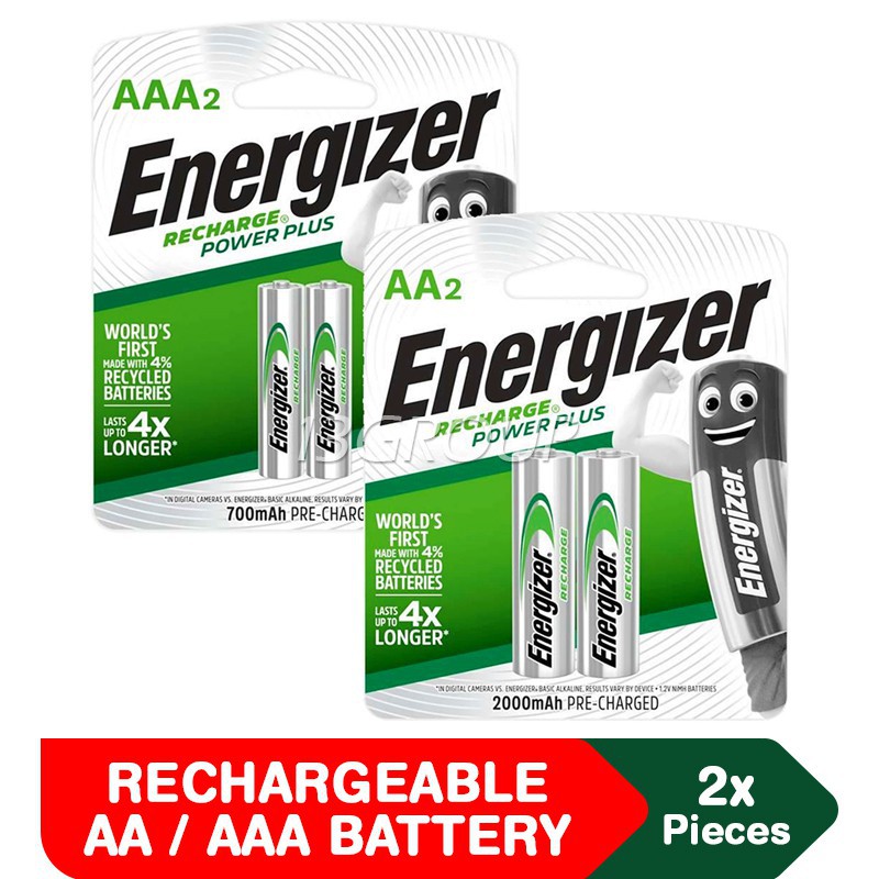 Energizer Power Plus AAA 700mAh Rechargeable Batteries (10 Pack)