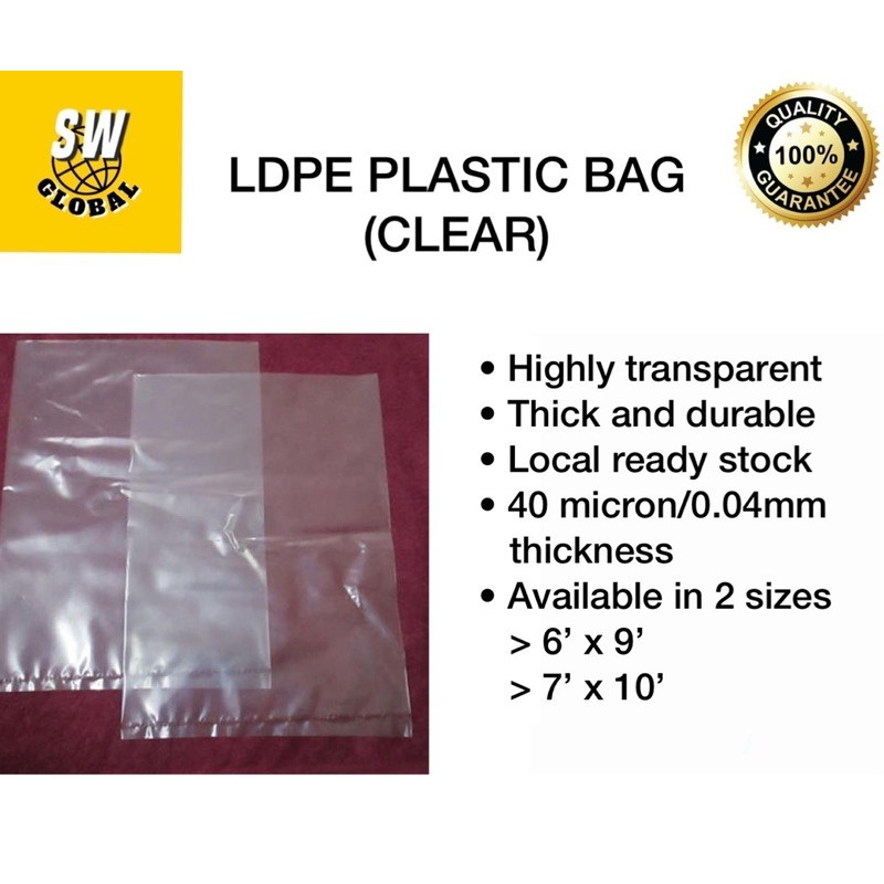 4 ldpe best sale plastic bag