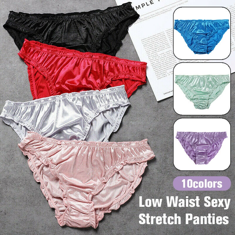 Oil Shiny Glossy High Waist Briefs Women Sexy Underwear Sheer Underpant  Stretch Slim Sexy Lingerie Summer See Through Knickers - AliExpress