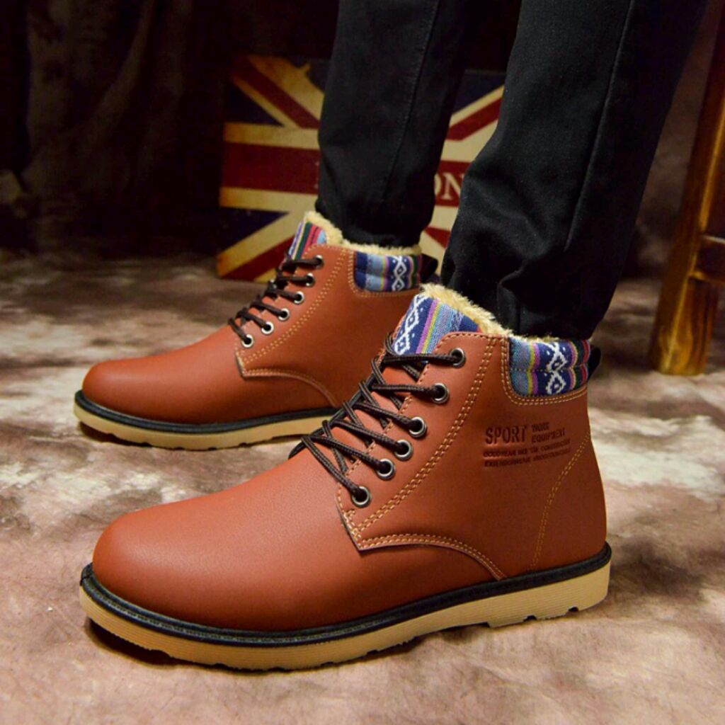 Mens high hot sale lace boots