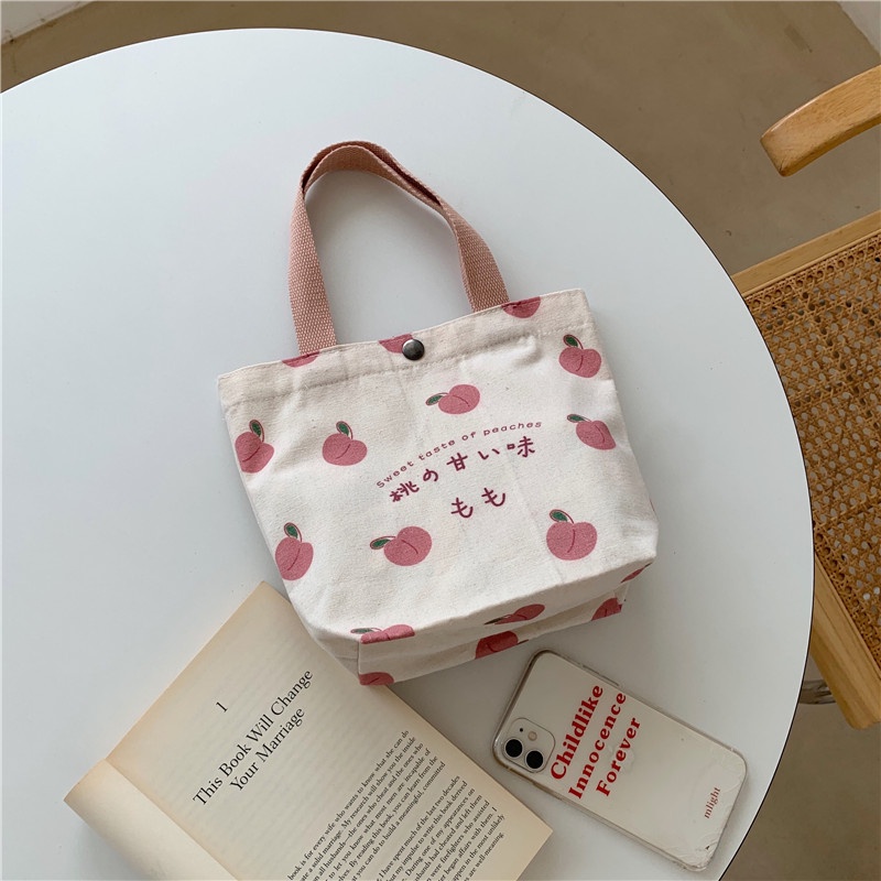 Single handle shop tote bag