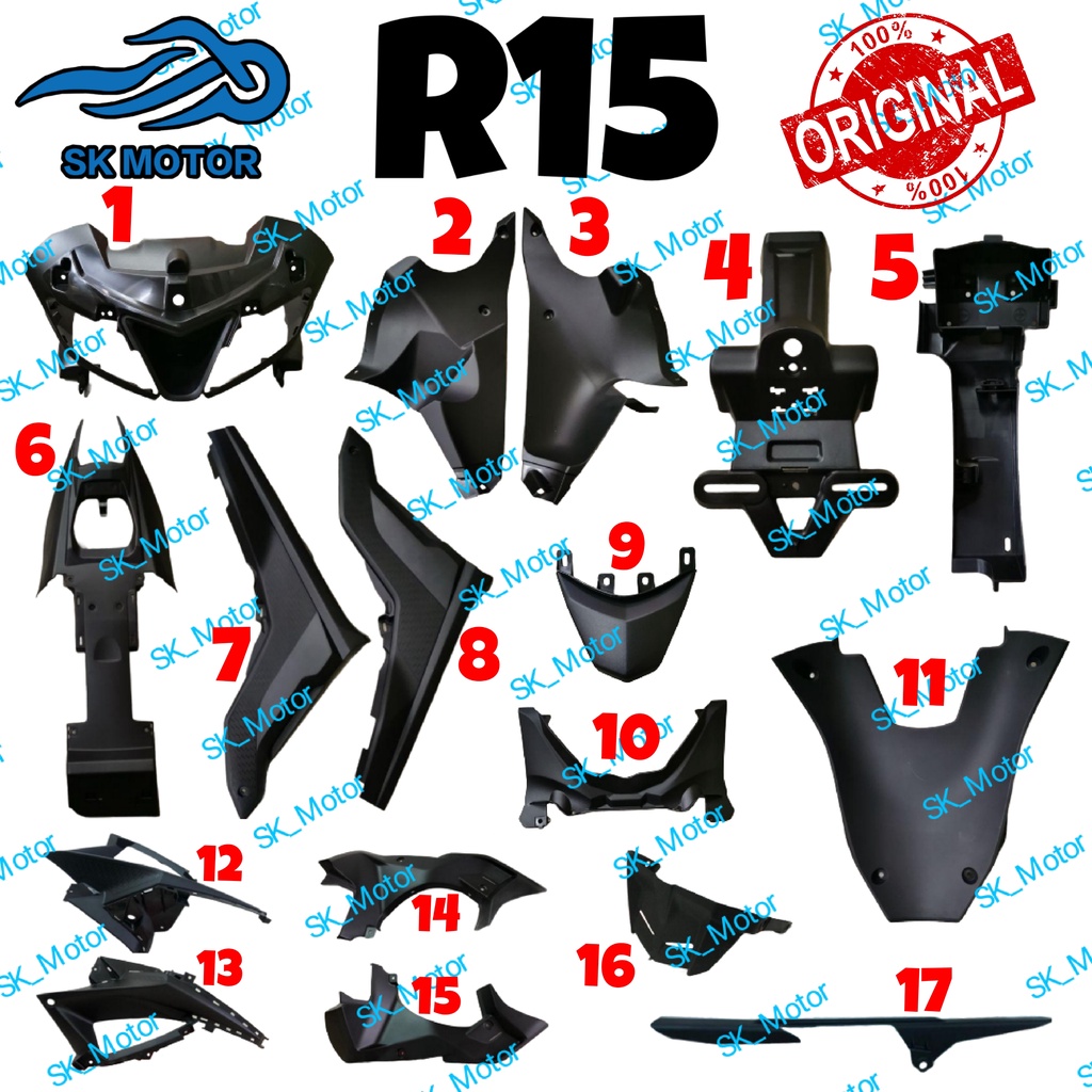 Yamaha r15 deals v3 body cover