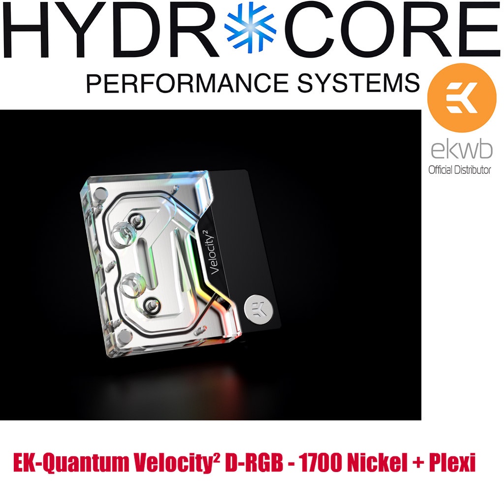 EK-Quantum Velocity2 D-RGB - 1700 Nickel + Plexi CPU water block