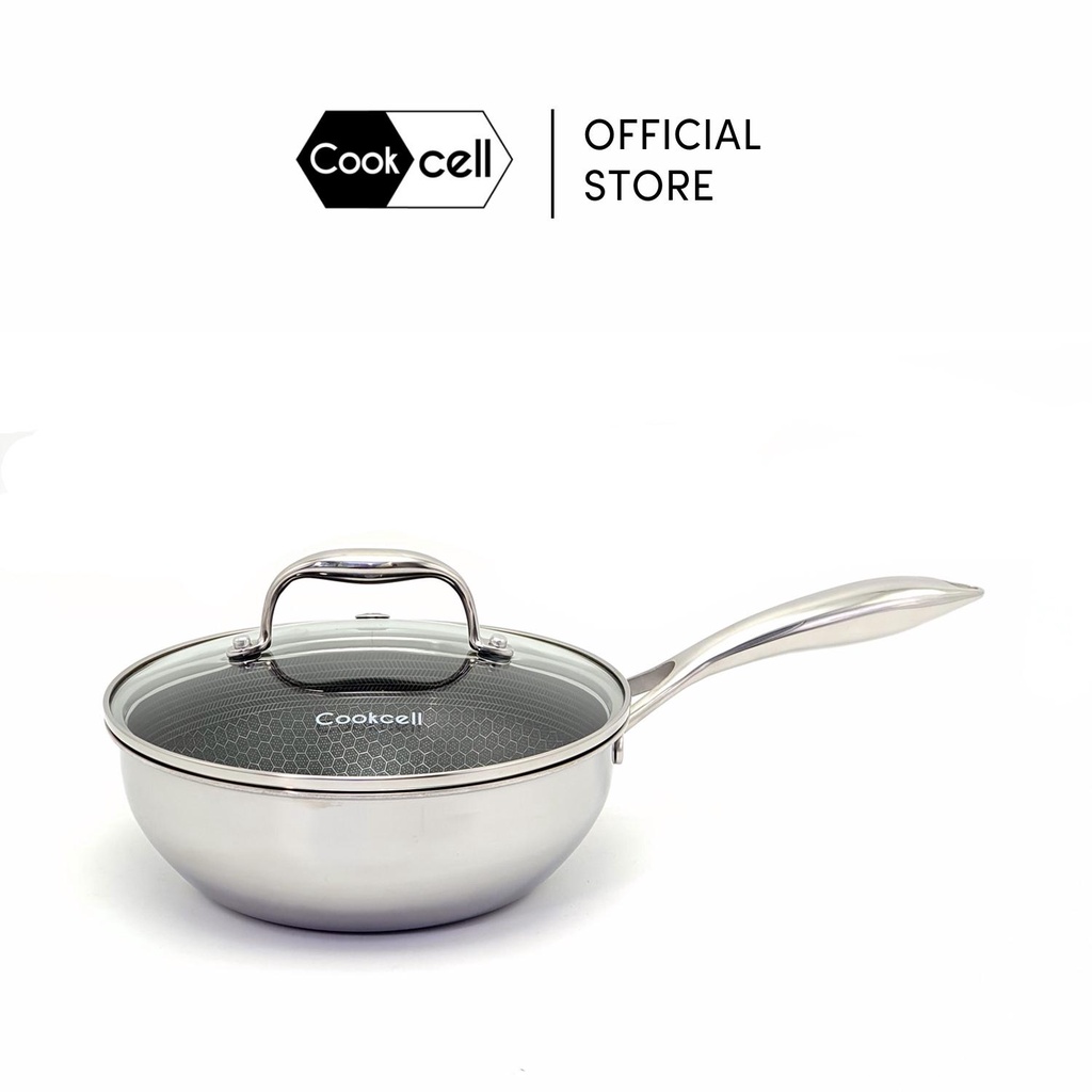 Nonstick 3D Diamond Coating Wok Frying Pan Cookware 11'' (28cm)-MADE IN  KOREA