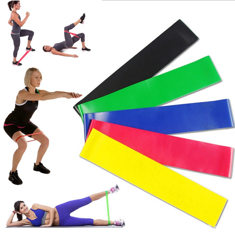 5PCS Resistance Bands Exercise Loop Yoga Gym Workout Fitness Leg Exercise  Sports