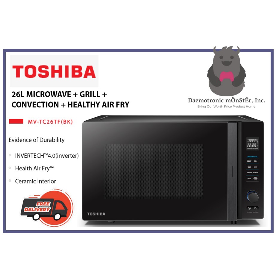 26L MICROWAVE + GRILL + CONVECTION + Healthy Air Fry