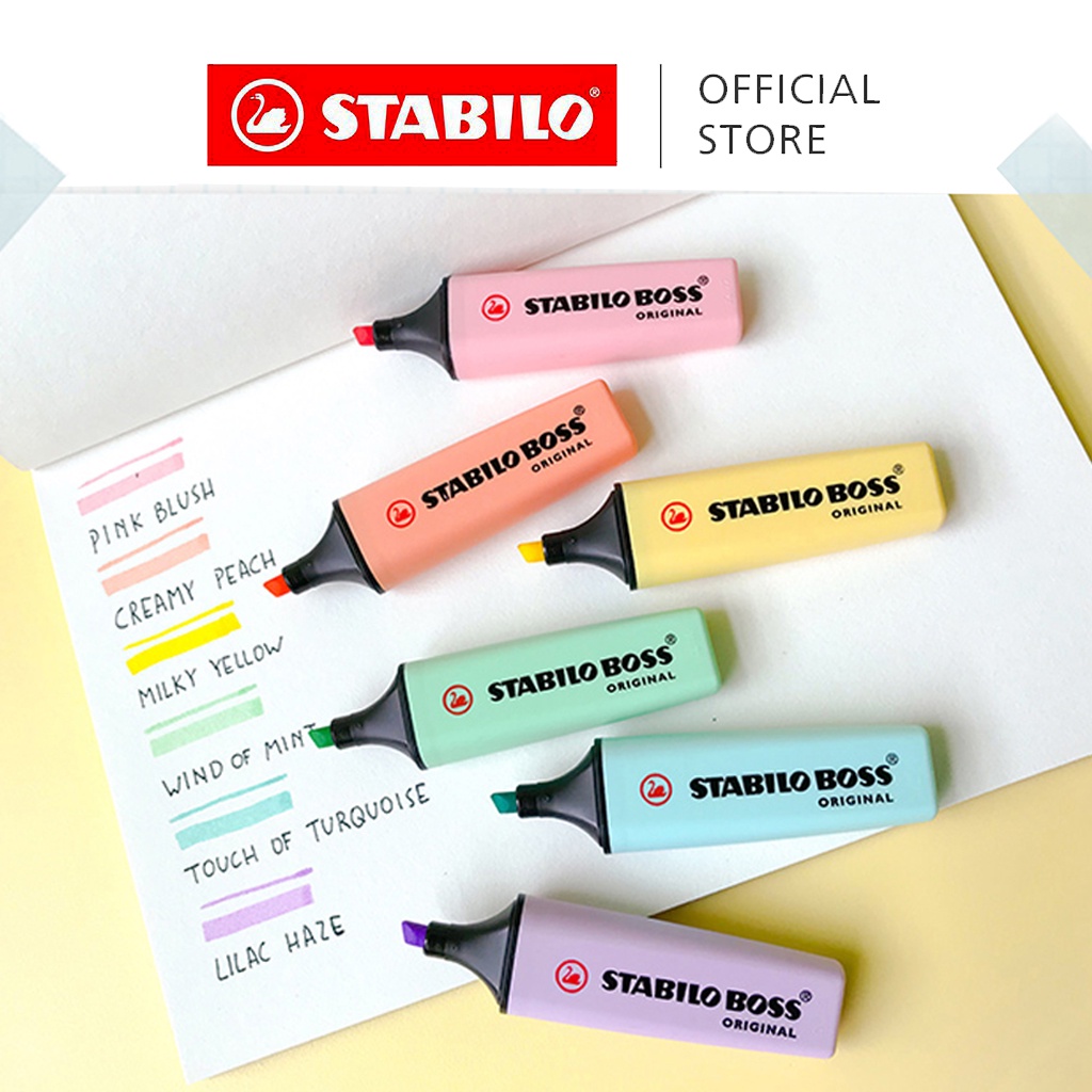 Stabilo Pastel Highlighter Pen Set Destacadores Stabylo Textmarker