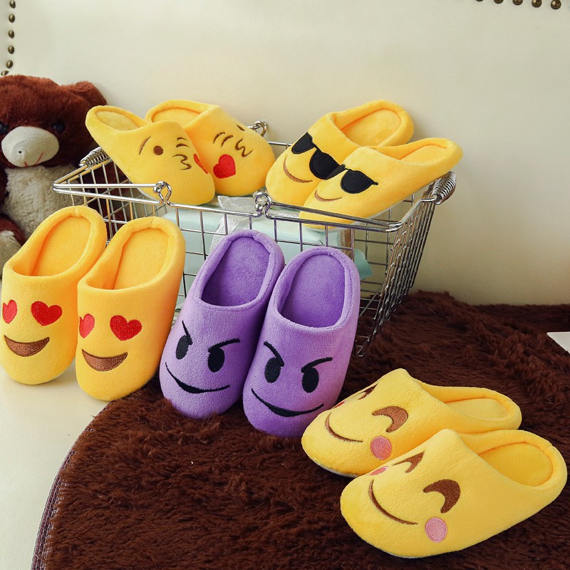 Kids boys girls cute Fashion Facial Slippers Slippers Warm Indoor Slippers Shopee Singapore