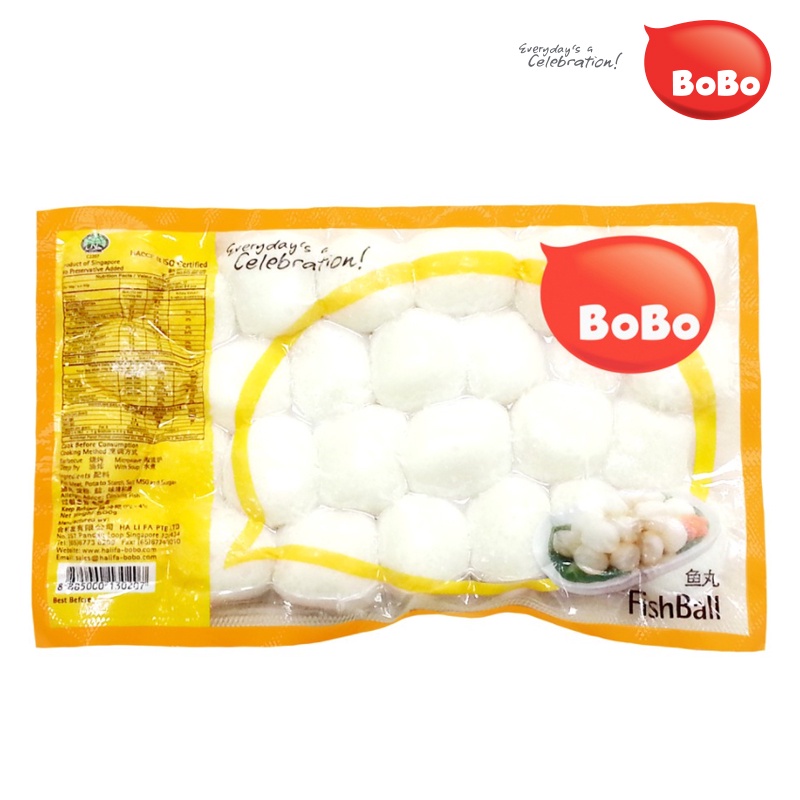 BoBo Cooked White Fish Ball - Ha Li Fa Pte Ltd - Best Fishball