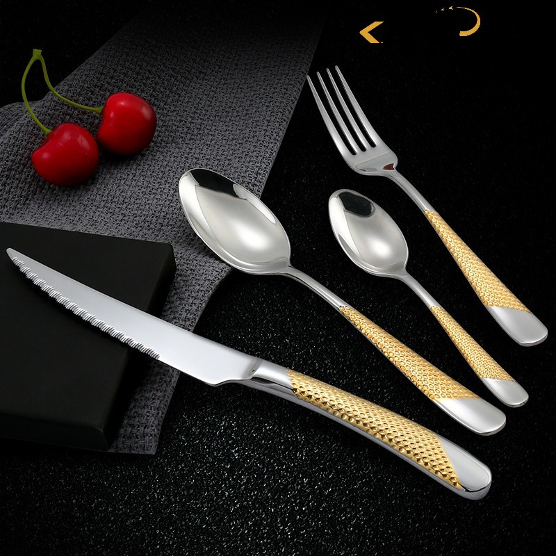 Gold and silver deals cutlery set