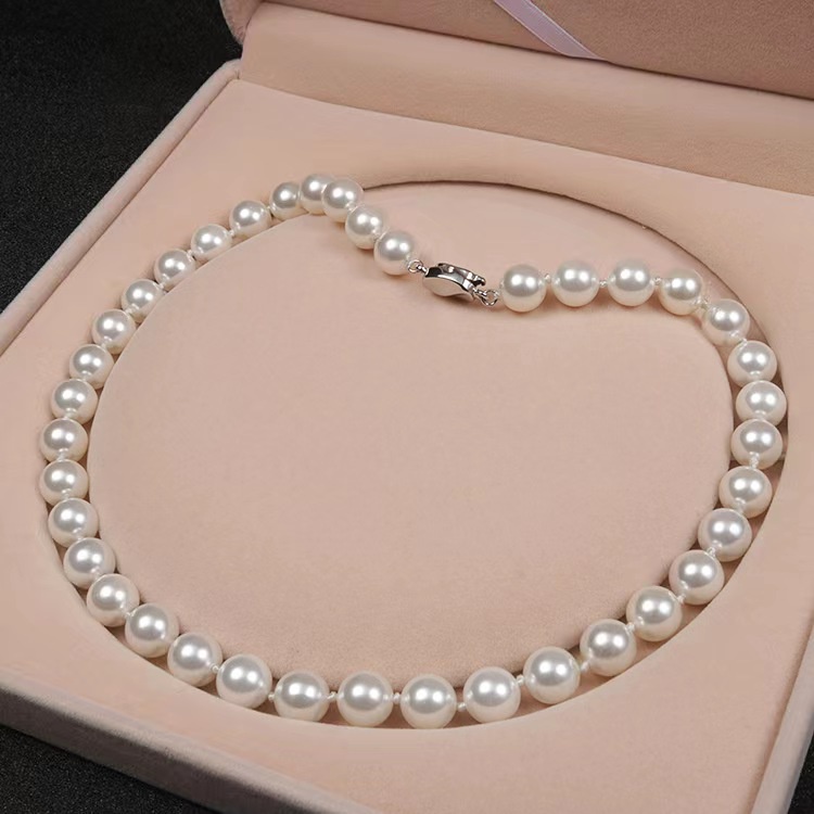 Real pearl strand on sale necklace