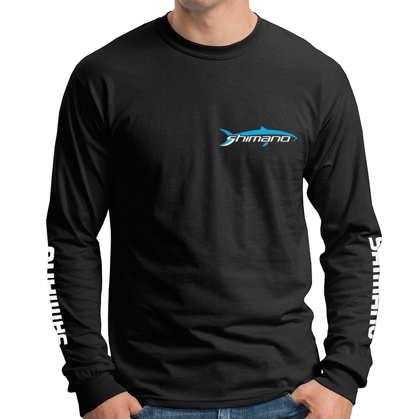 Shimano Fishing SuperSport Memancing Round Neck Long Sleeve T-Shirt Baju  Bergaya & Cool 11