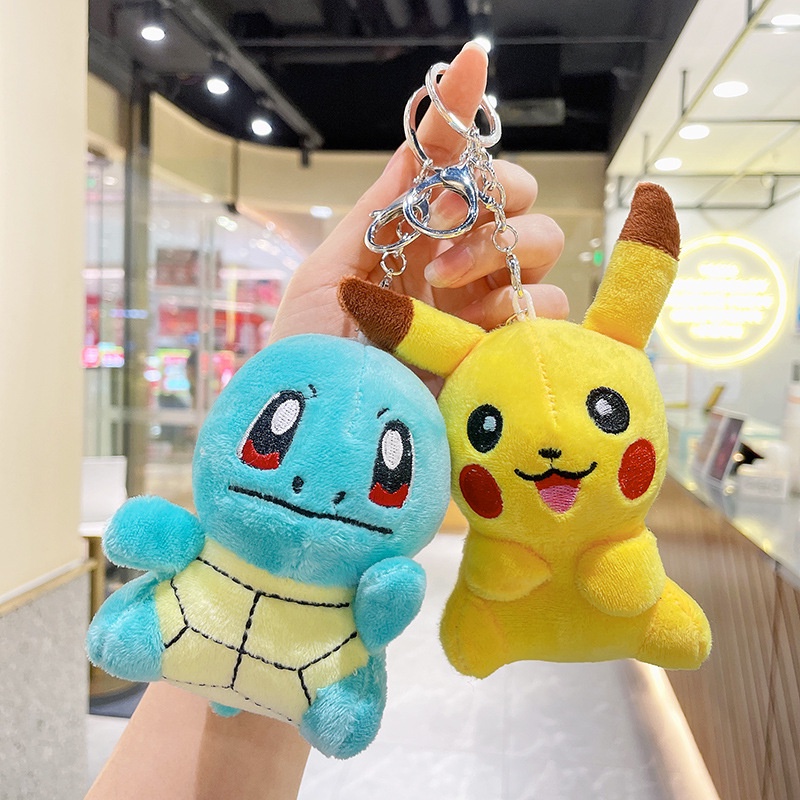 Pikachu store plush keyring