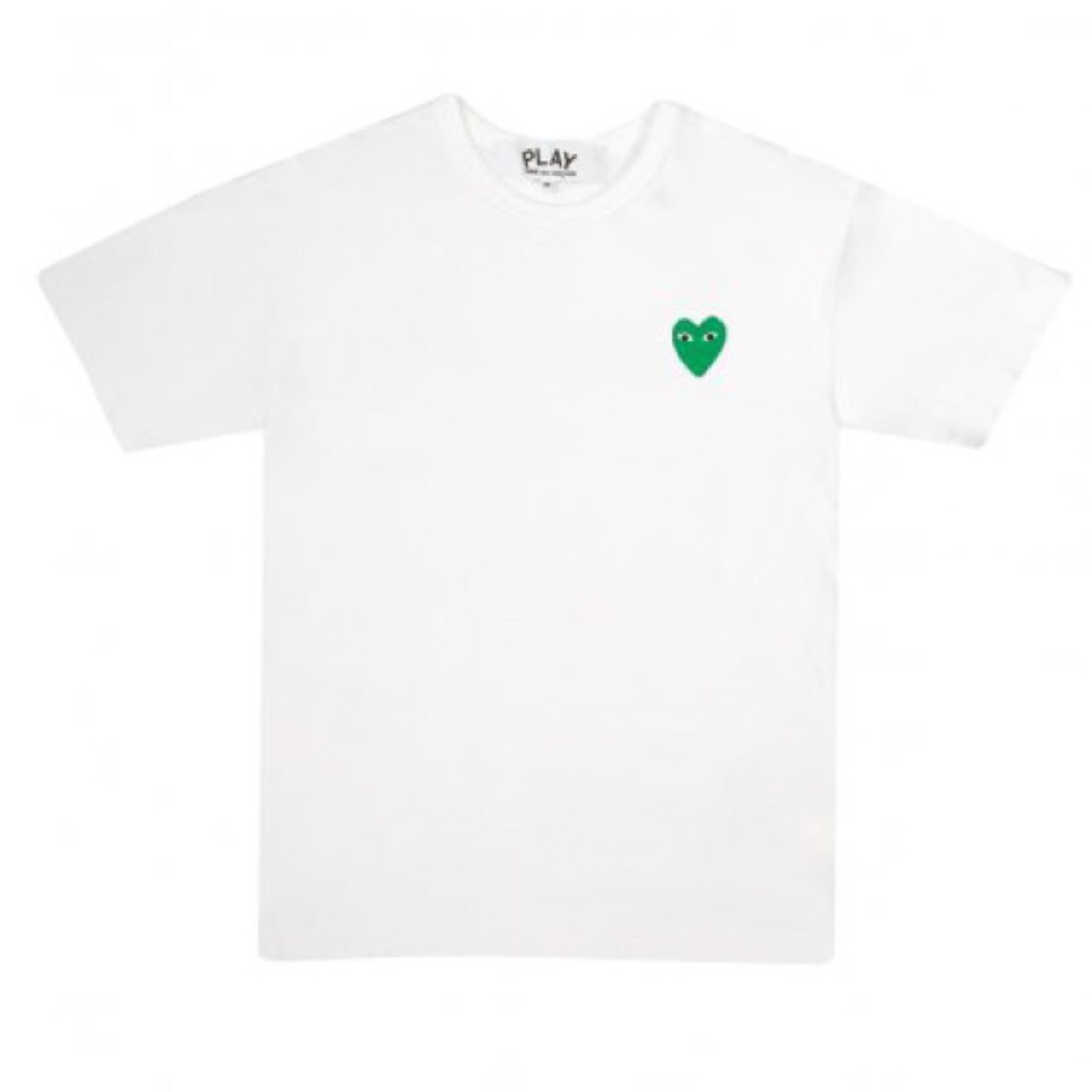 Comme Des Garcons PLAY series T shirt green heart Shopee Singapore