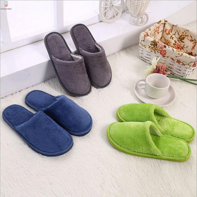 Women Men Casual Home Bed Bath Slider Sandals Round Toe Winter