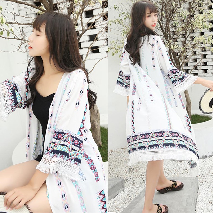 White long clearance kimono cardigan