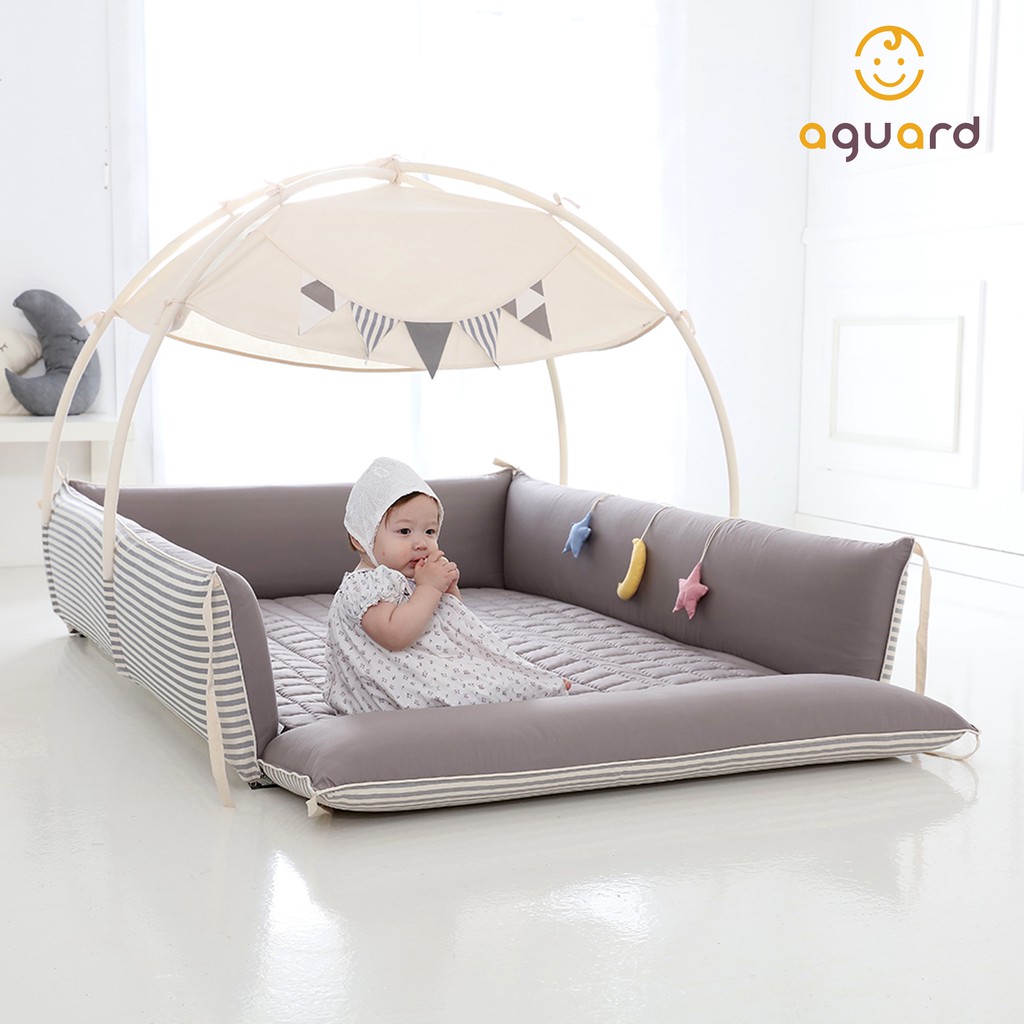 AGUARD Bumper Bed Modern Gray L Shopee Singapore