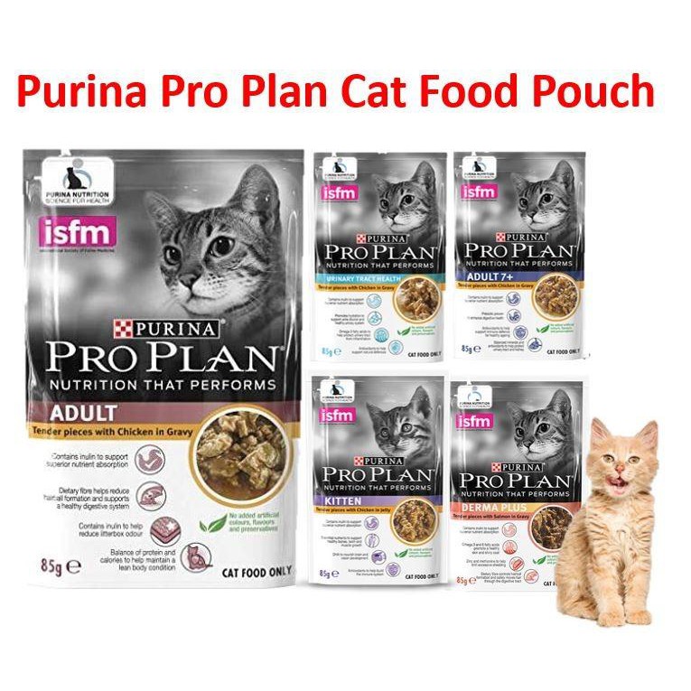 85g Bundle 12 Purina Pro Plan Pouch Wet Cat Food Shopee Singapore