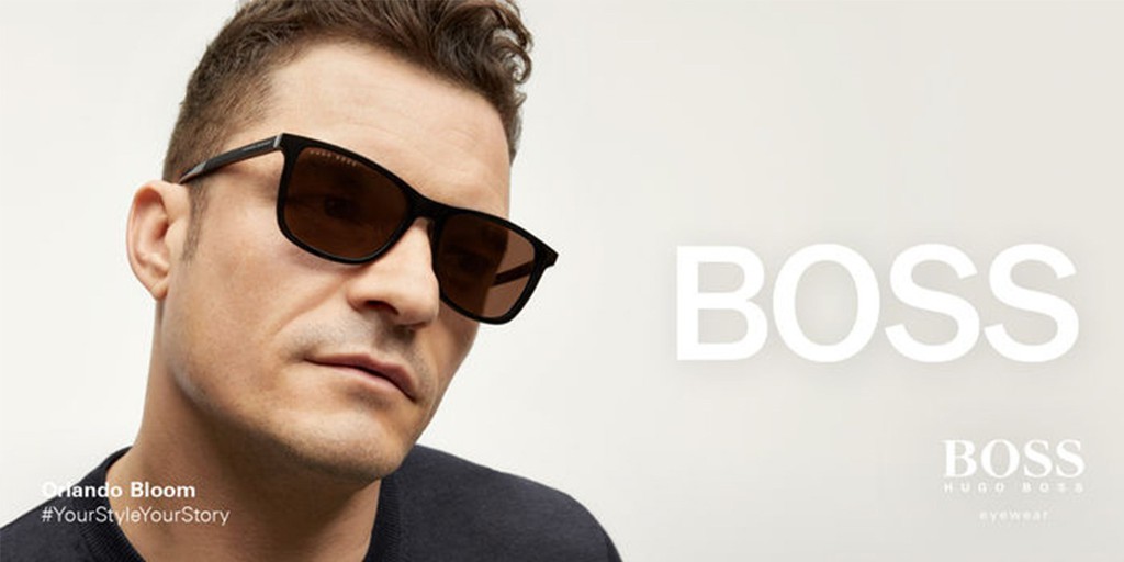 Hugo boss eyewear clearance logo