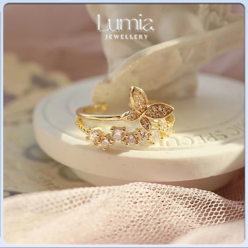 Butterfly rings hot sale for women