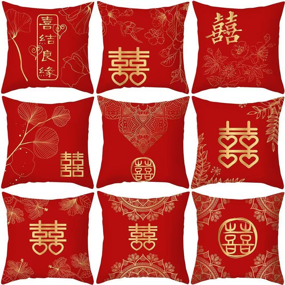 Golden deals wedding cushions