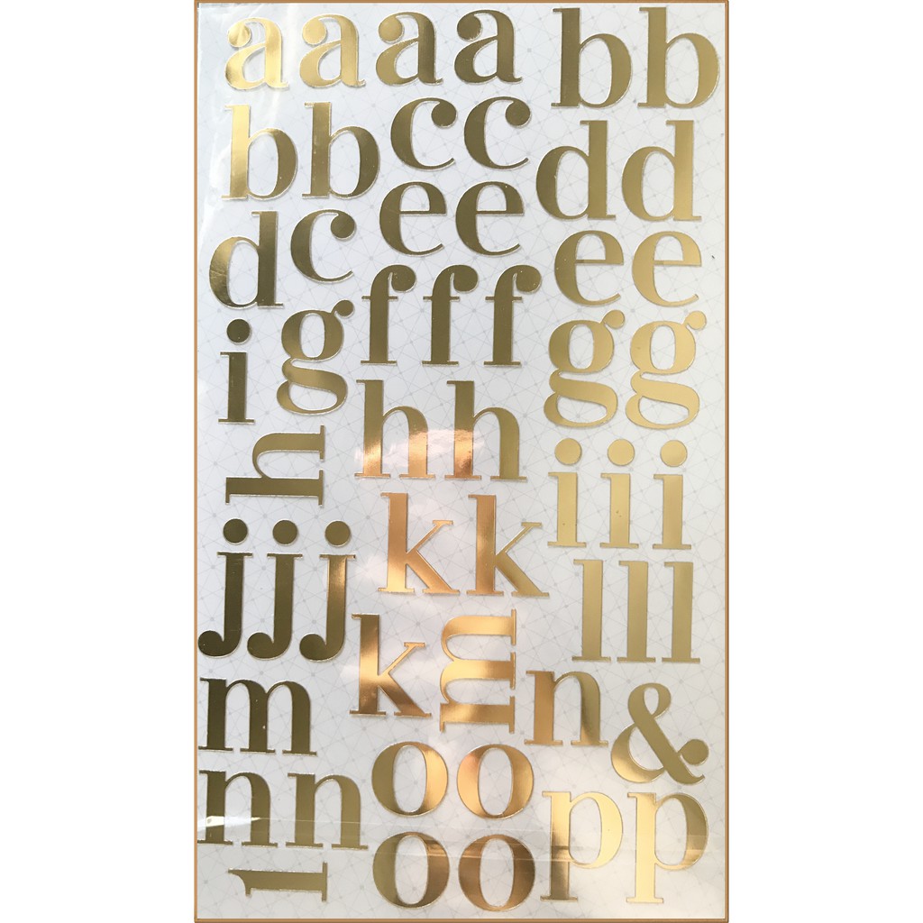 CURSIVE ALPHABET STICKERS