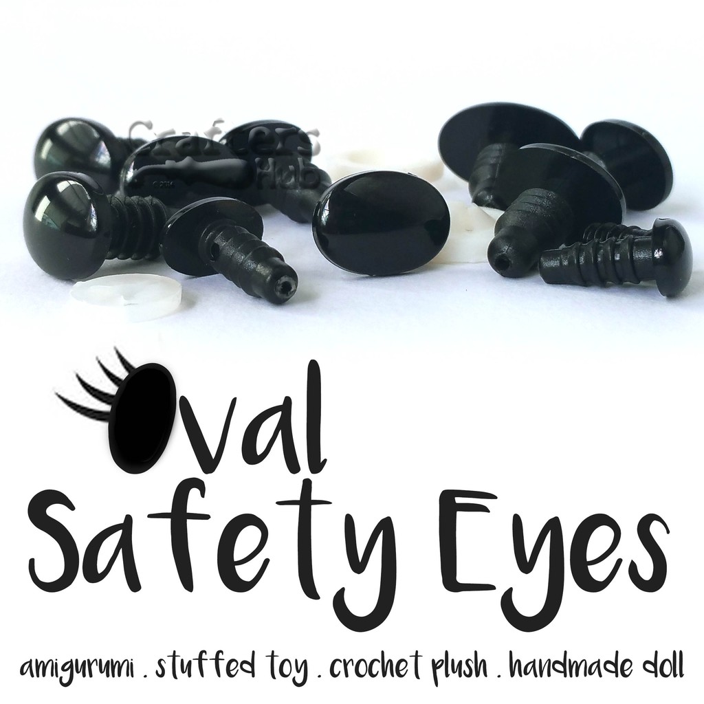 5 pairs / 10 pairs Oval Safety Eyes for amigurumi stuffed toy crochet plush  handmade doll kids craft