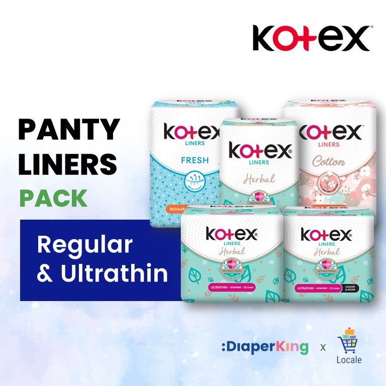 Kotex Panty Liners - Fresh Breathable / Cotton / Herbal (Scented or  Unscented)