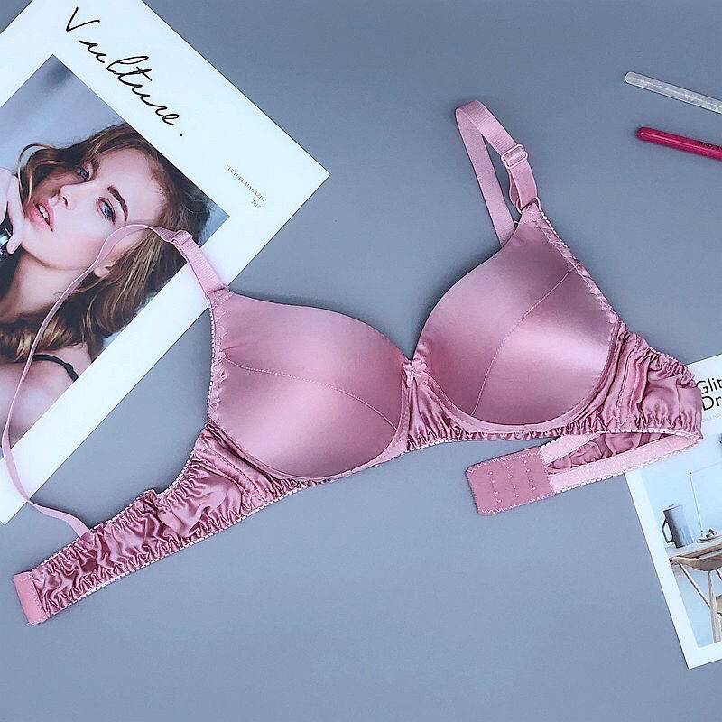 Silk Bra Thin Double-sided Underwear Without Steel Ring Comfortable  Breathable Soft Women Seamless Sexy Mulberry Silk Lingery - AliExpress