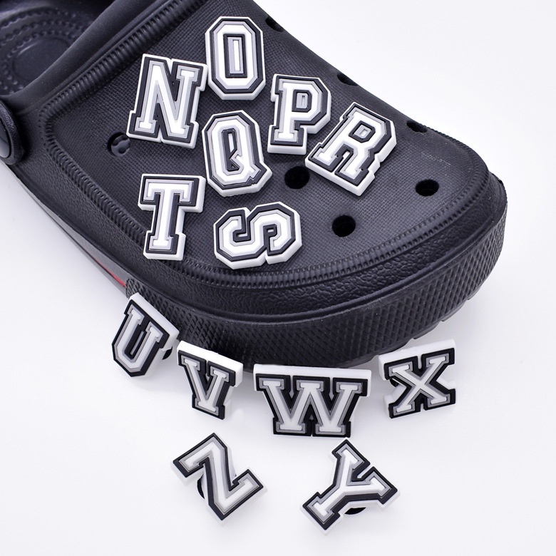 Jibbits Letters Cartoon Alphabet Lore Jibitz Croc Charm Color Letters Shoe  Charms Pins Decoration Cute Letter Jibits Crocks for Men Shoes Accessories