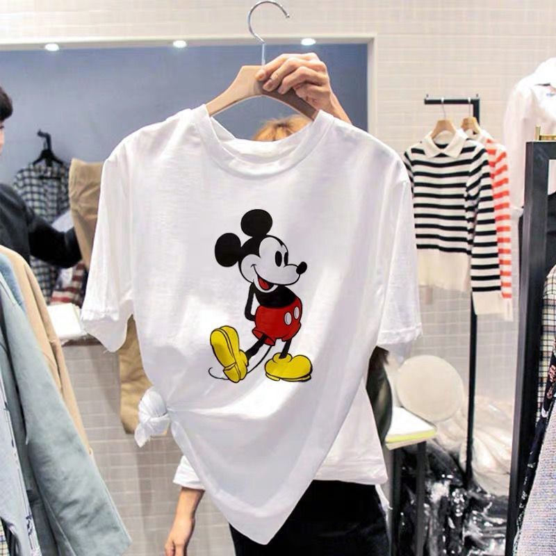 Ladies mickey mouse t shirt best sale