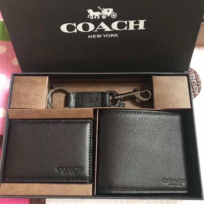 Coach purse hot sale wallet set