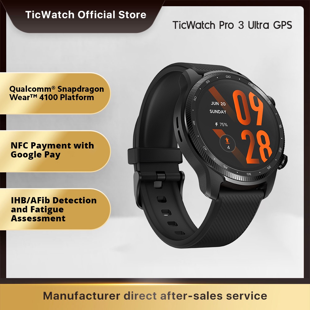 Mobvoi TicWatch Pro 3 Ultra GPS Smartwatch Google Wear OS