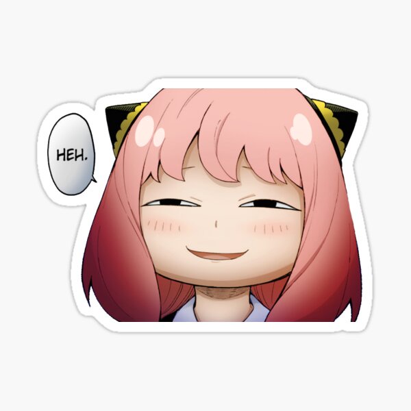 Anya Smug Stickers for Sale