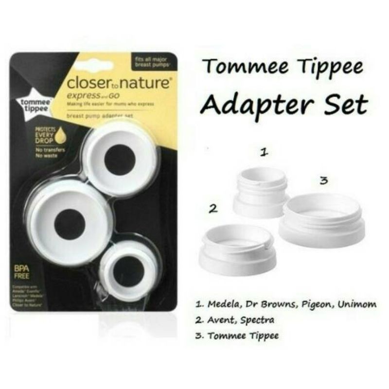 Tommee tippee 3 piece adapter sale set