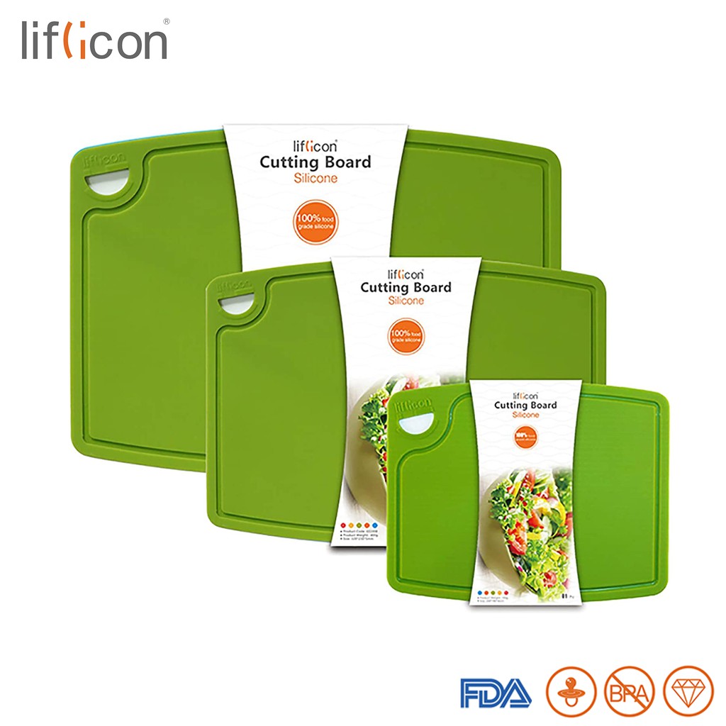 Liflicon Silicone Cutting board(Middle Size) Yellow