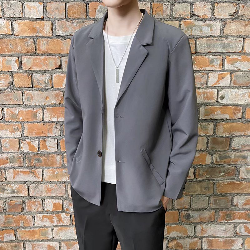 Mens grey wool on sale blazer