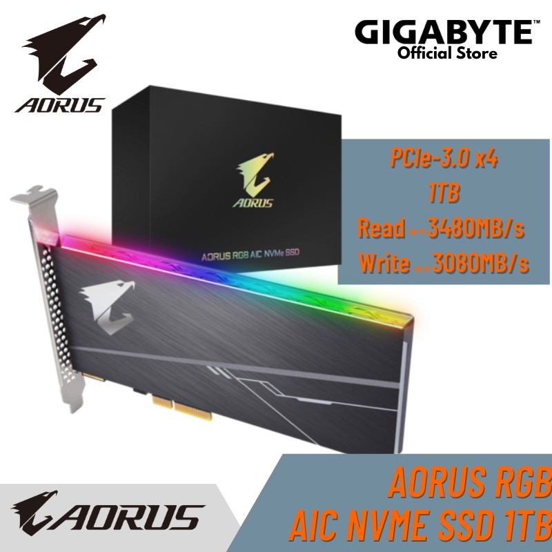 AORUS RGB AIC NVMe SSD 1TB | Shopee Singapore