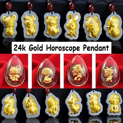 Gold deals horoscope pendants