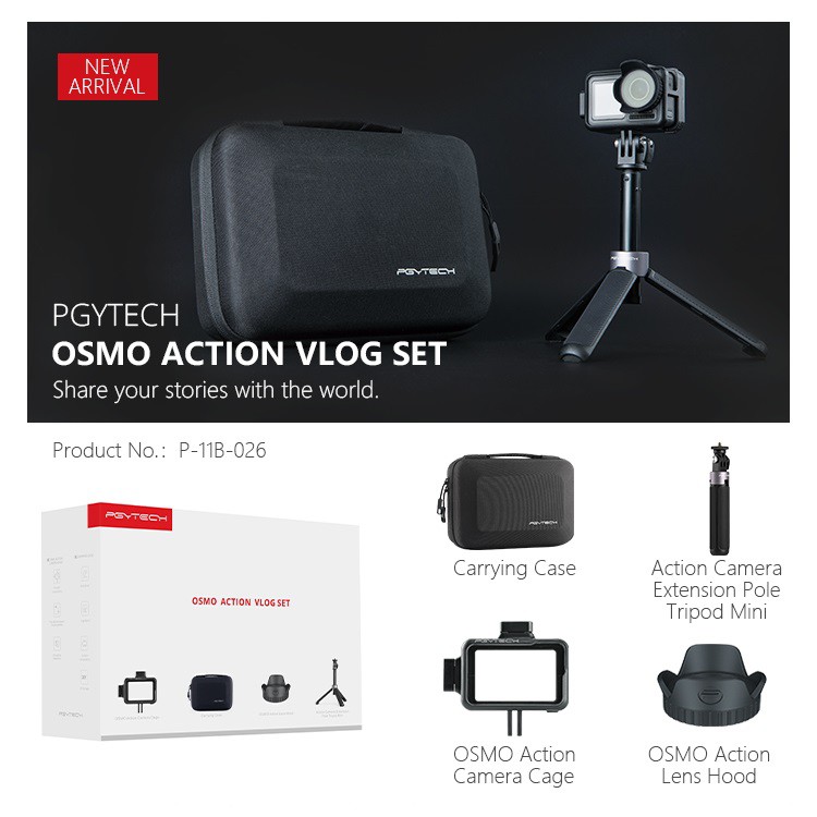 pgytech osmo action vlog set